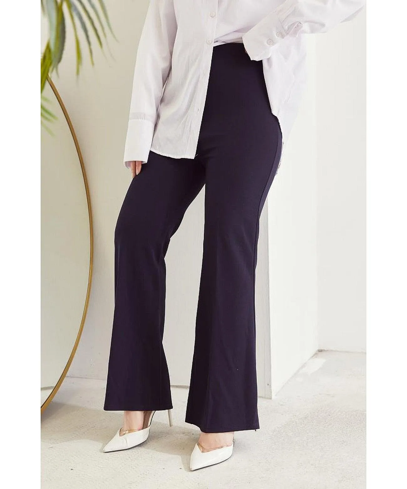 Flare Leg High Waist Pants for Women