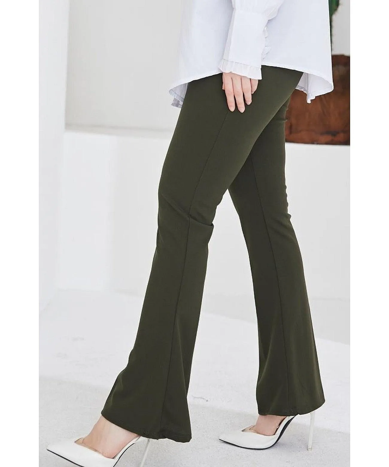 Flare Leg High Waist Pants for Women