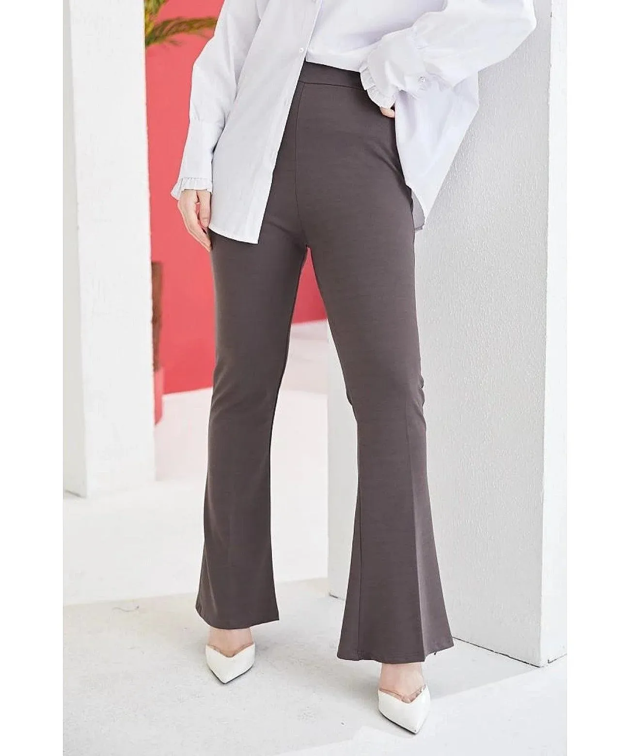 Flare Leg High Waist Pants for Women