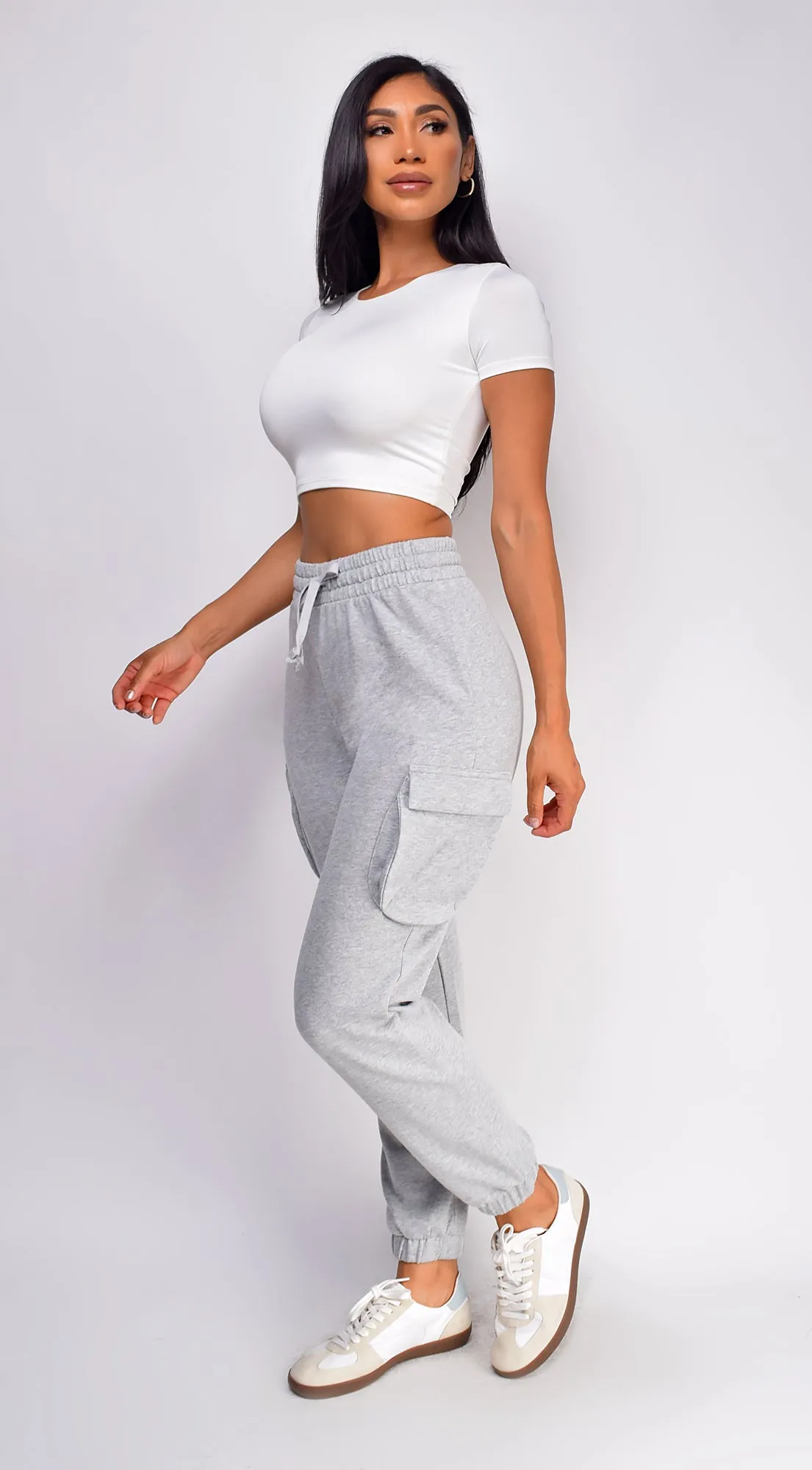 Flex Fleece Cargo Joggers - Gray