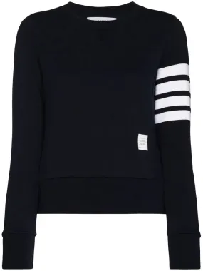 four-bar stripe cotton jumper