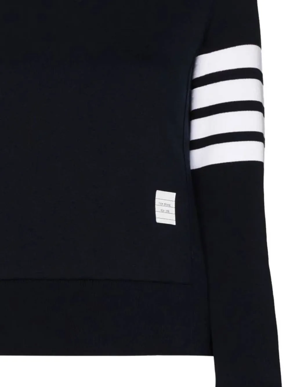 four-bar stripe cotton jumper