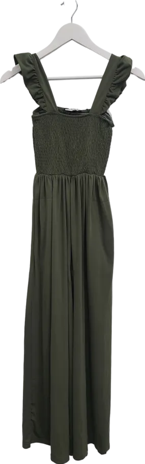 FS Collection Green Frill Detail Strappy Jumpsuit UK 8