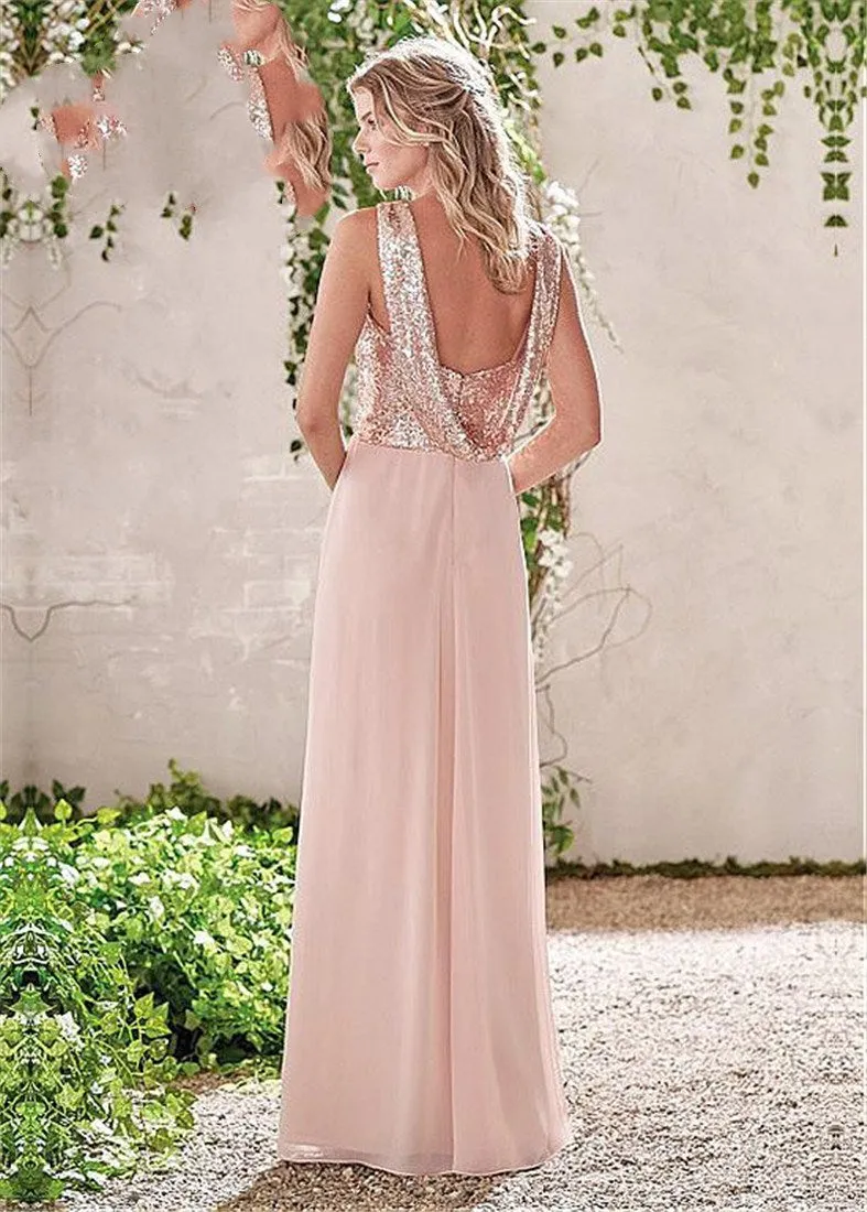 Funki Buys | Dresses | Women's Sequin Prom Bridesmaid Dress