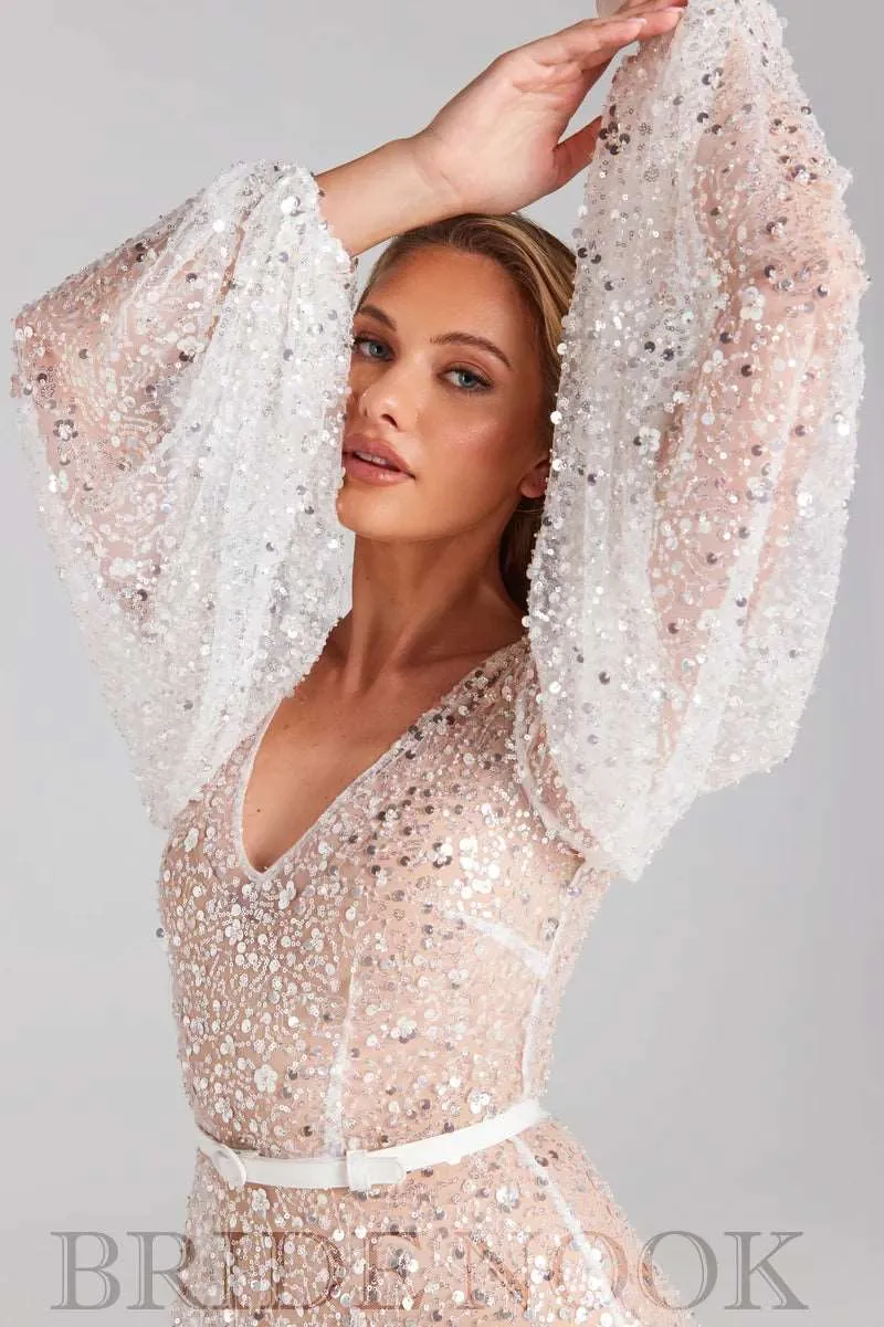 Glitter Wedding Dress | Beaded Wedding Gown | Bride Nook