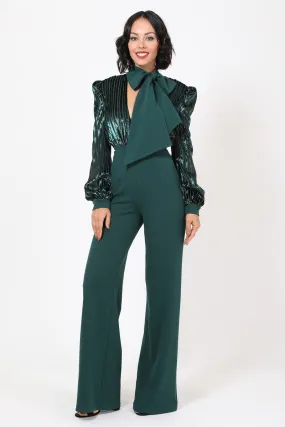 Gorgeous Shiny Lining Pattern Jumpsuit