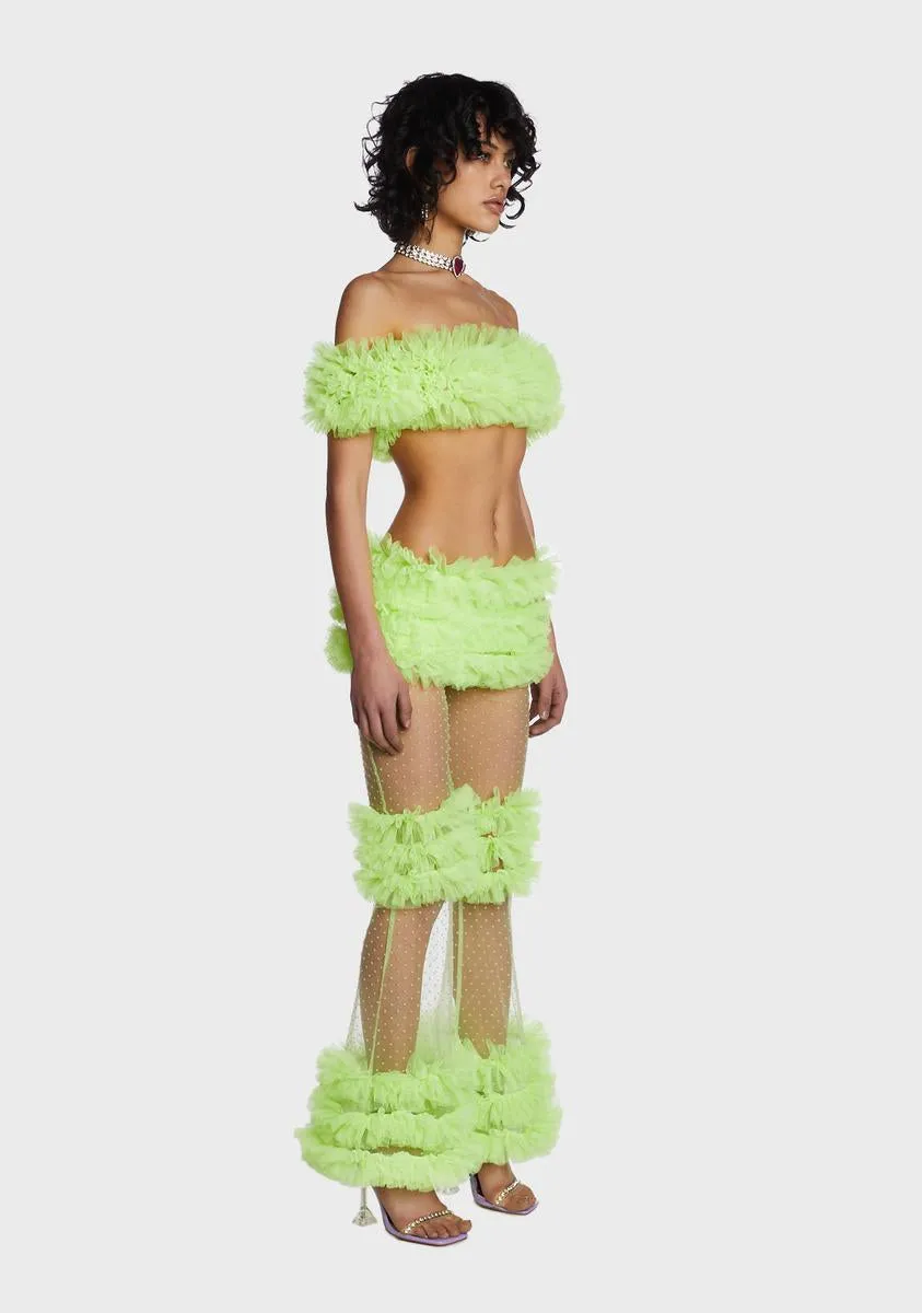 Green Frill Set