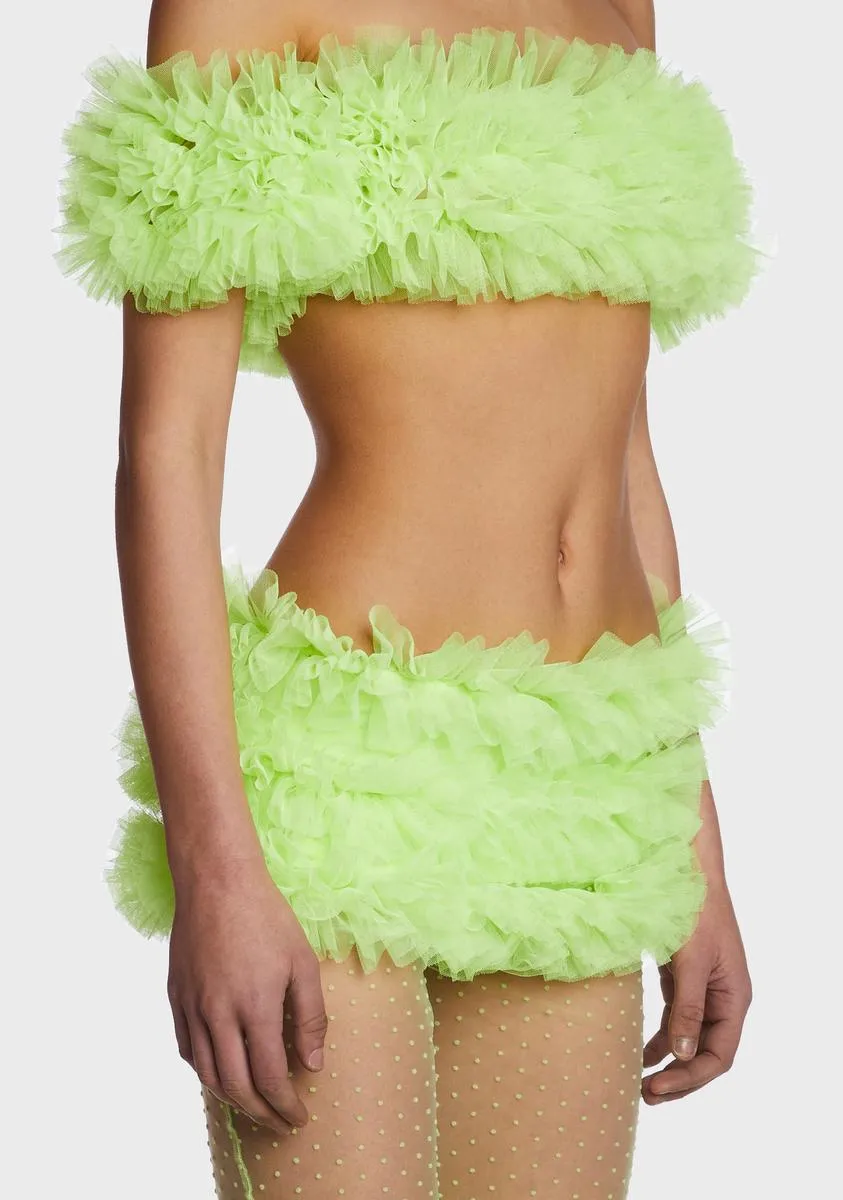 Green Frill Set