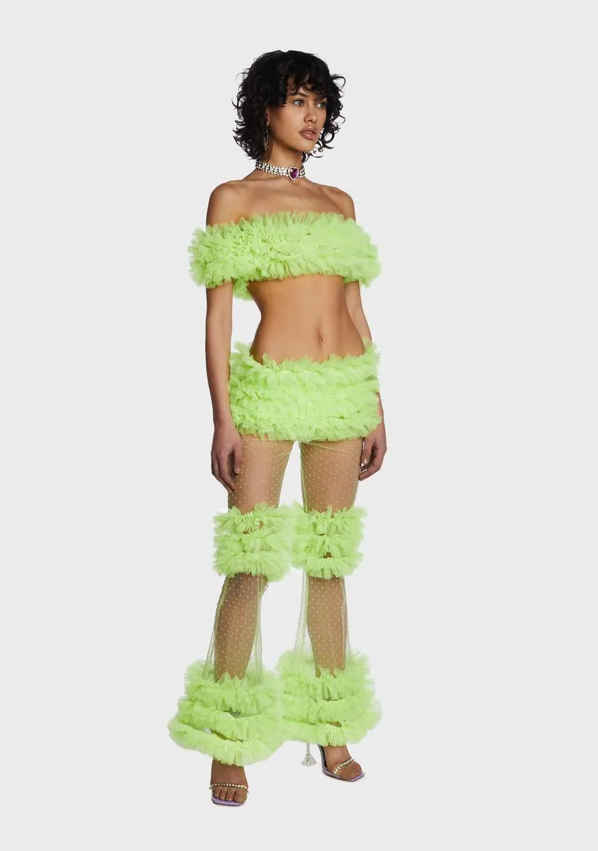 Green Frill Set