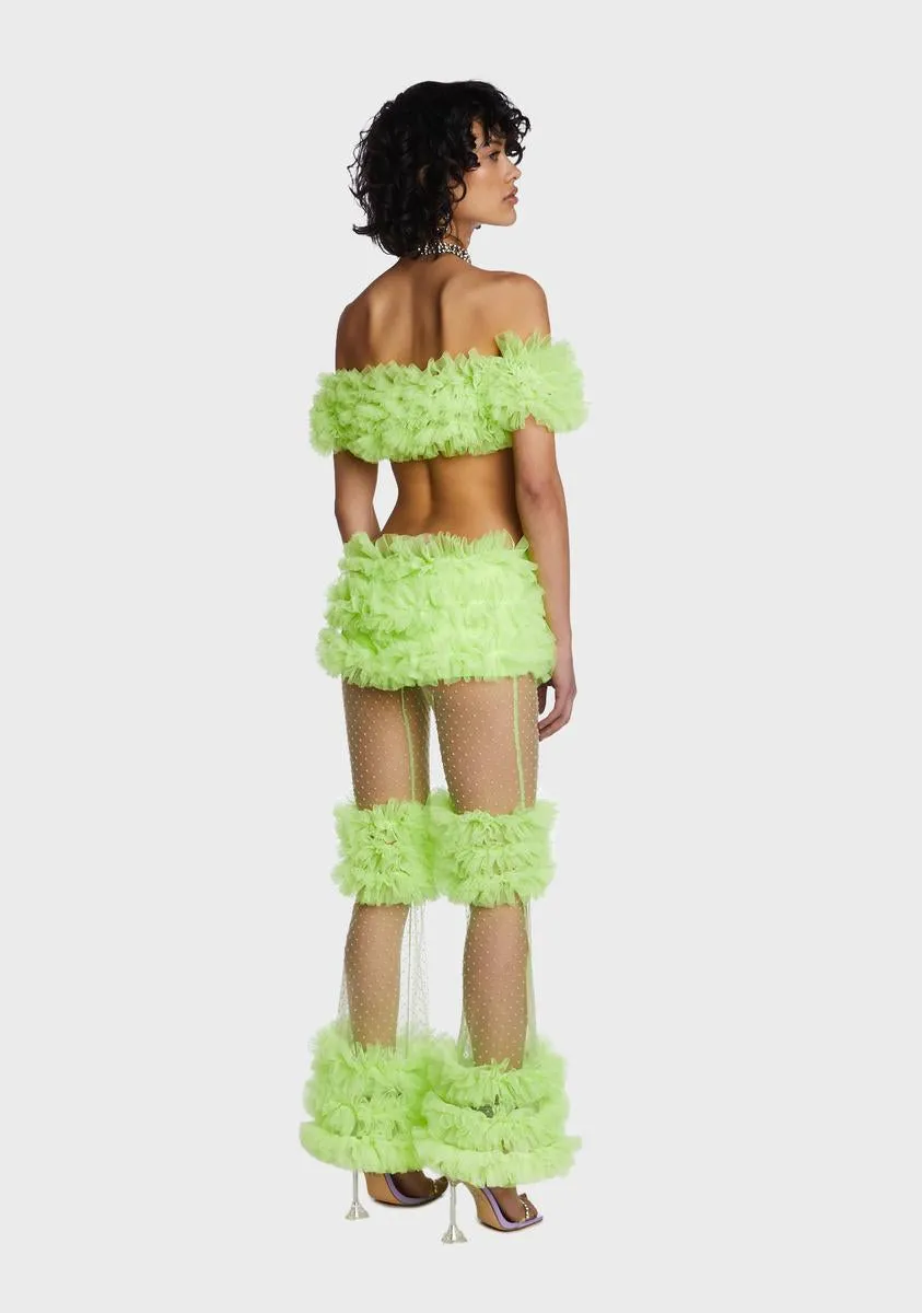 Green Frill Set