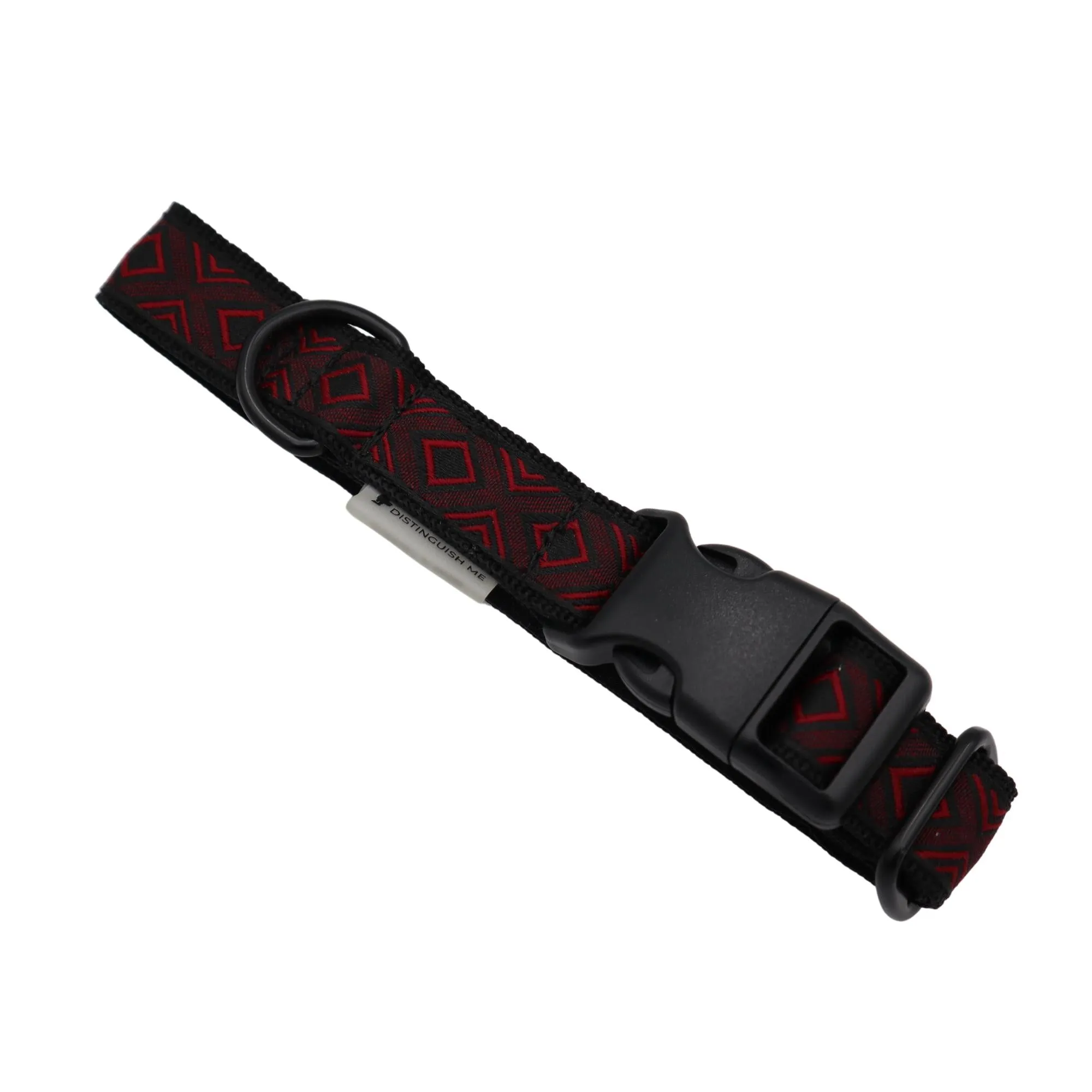 Handmade Dog Collar | Midnight Red | Width: 25 mm