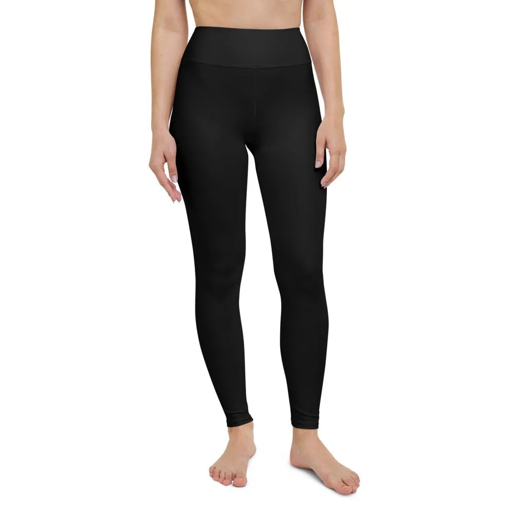 High Waisted UltraFit Yoga Leggings - black