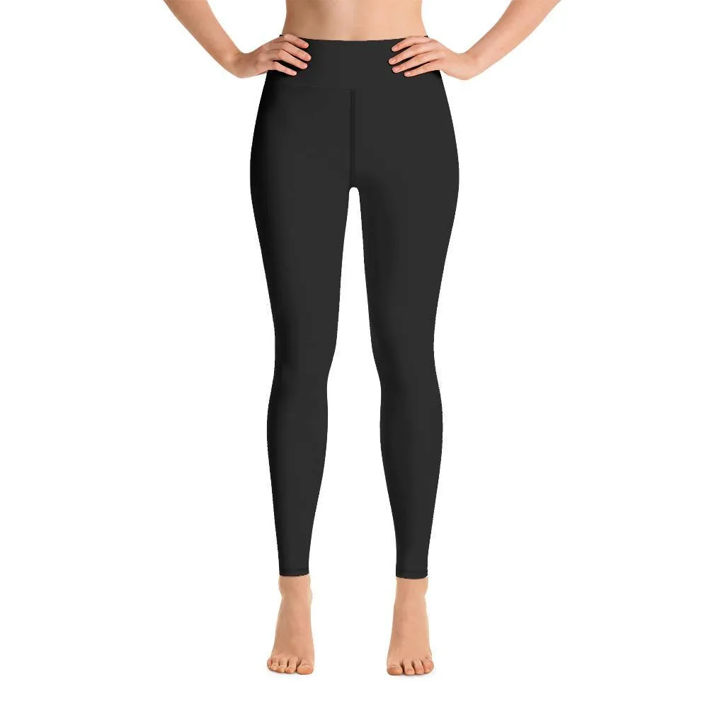 High Waisted UltraFit Yoga Leggings - black