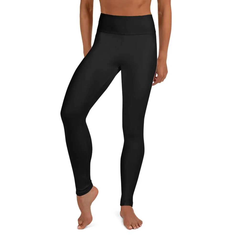 High Waisted UltraFit Yoga Leggings - black