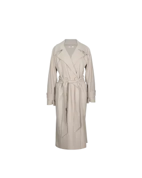 JEMIMA TRENCH COAT CAMEL PINSTRIPE