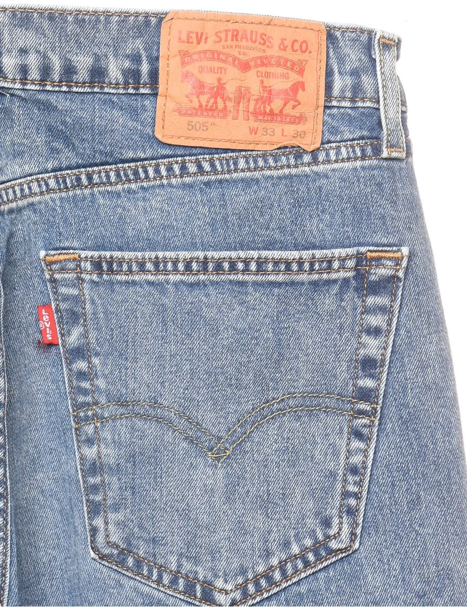 Levi's 505 Light Wash Jeans - W33 L30