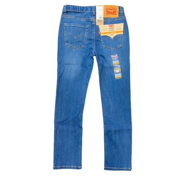 Levi's Kids Pantalone Jeans 510 Eco Perforrmance Skinny Fit 8EC758M8R 9EC758-M8R blu