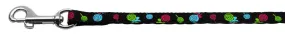 Lollipops Nylon Ribbon Leash Black 3-8 inch wide 4ft Long