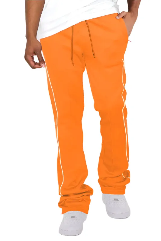 Mens Side Pipe Stacked Flare Pants 6 Colors