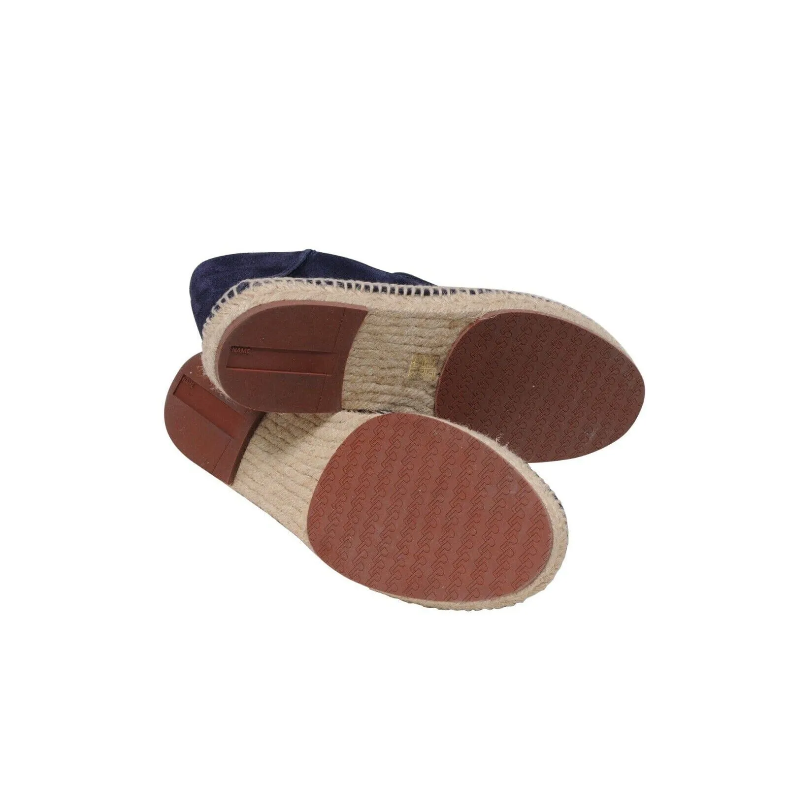 Navy Blue Suede Seaside Walk Espadrille