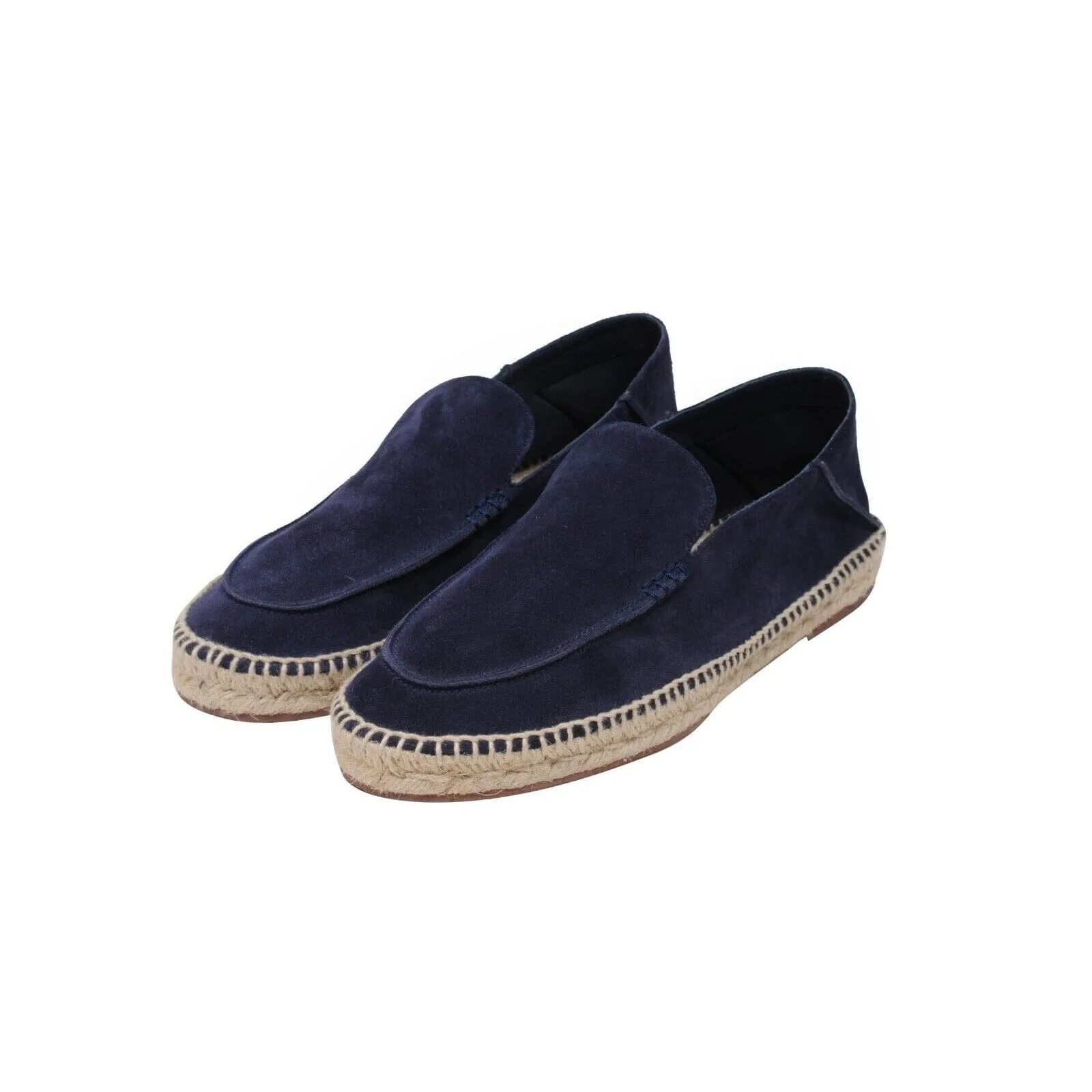 Navy Blue Suede Seaside Walk Espadrille