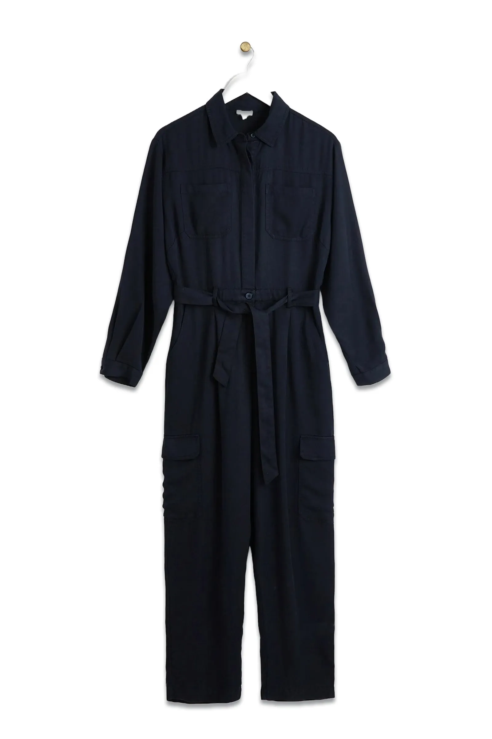 Navy Blue Utility Jumpsuit