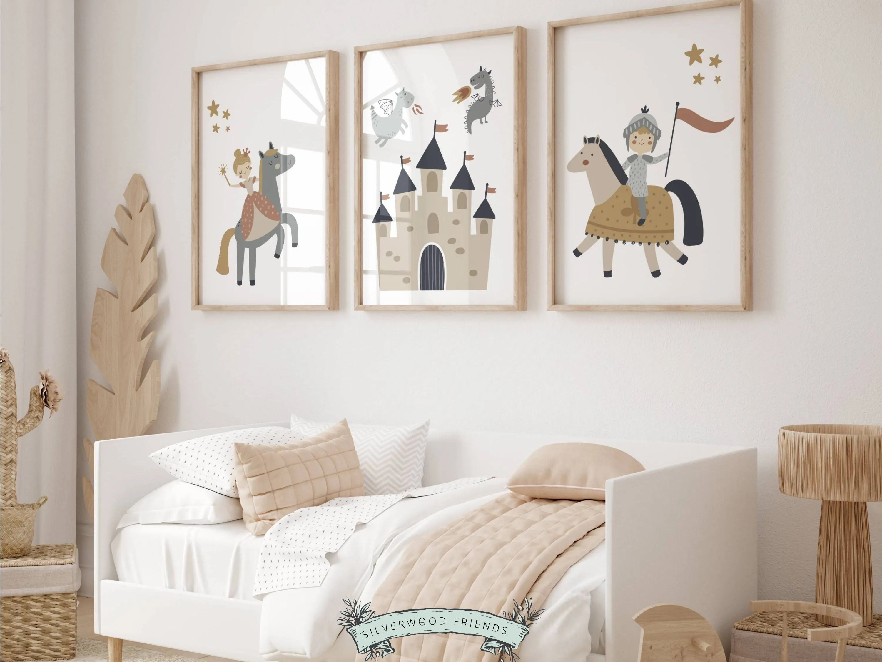 Neutral Fairytale Nursery Prints