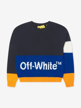 Off-White Boys Colourblock Wool Knit Jumper