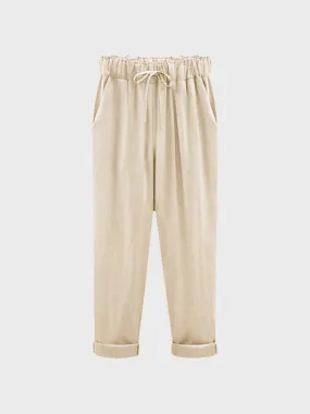 Plus Size Elastic Summer Pants