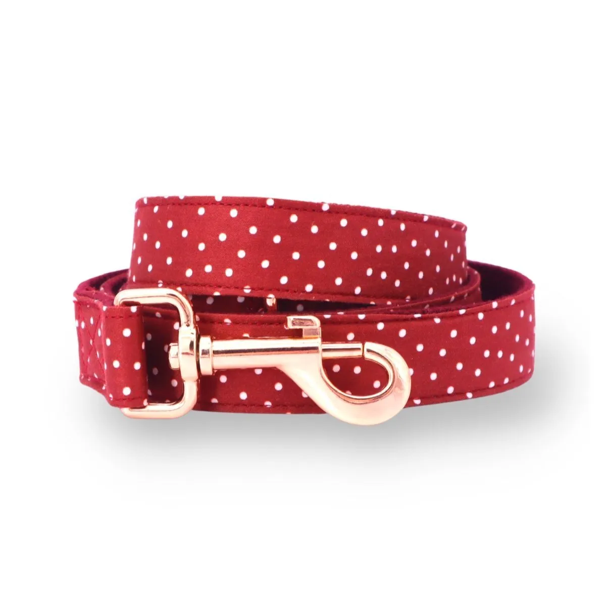 Red Polka Dot Flower Unbreakable Collar™ & Leash Set