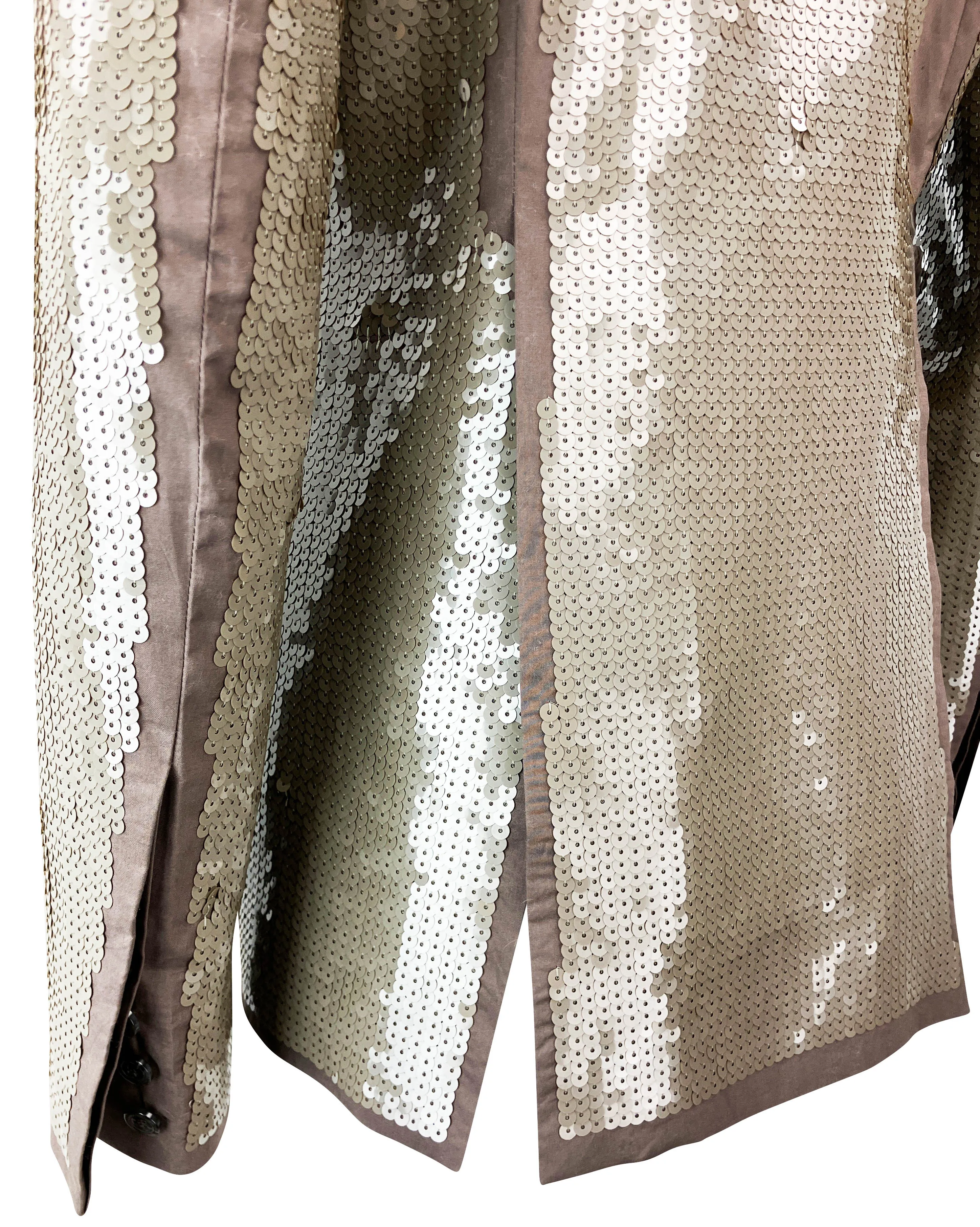 Rick Owens Sequined Soft Blazer in Dust