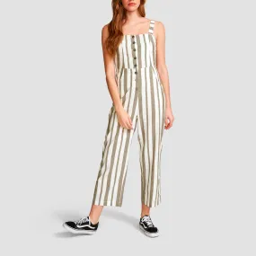 RVCA Stunnah Jumpsuit Army Drab - Womens