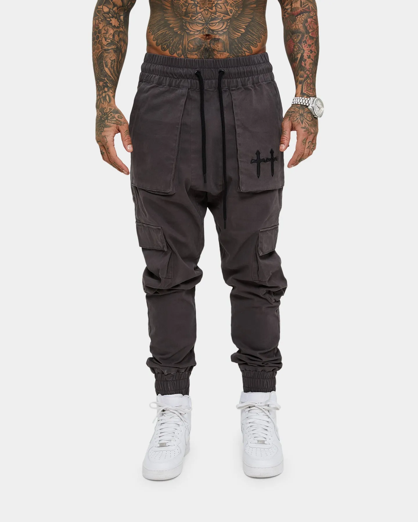 Saint Morta Day of the Dead Joggers Dark Grey