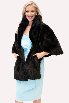 Sectioned Mink Fur Stole