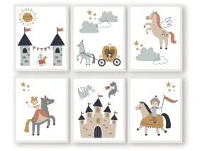 Set of 6 Fairytale Nursery Prints