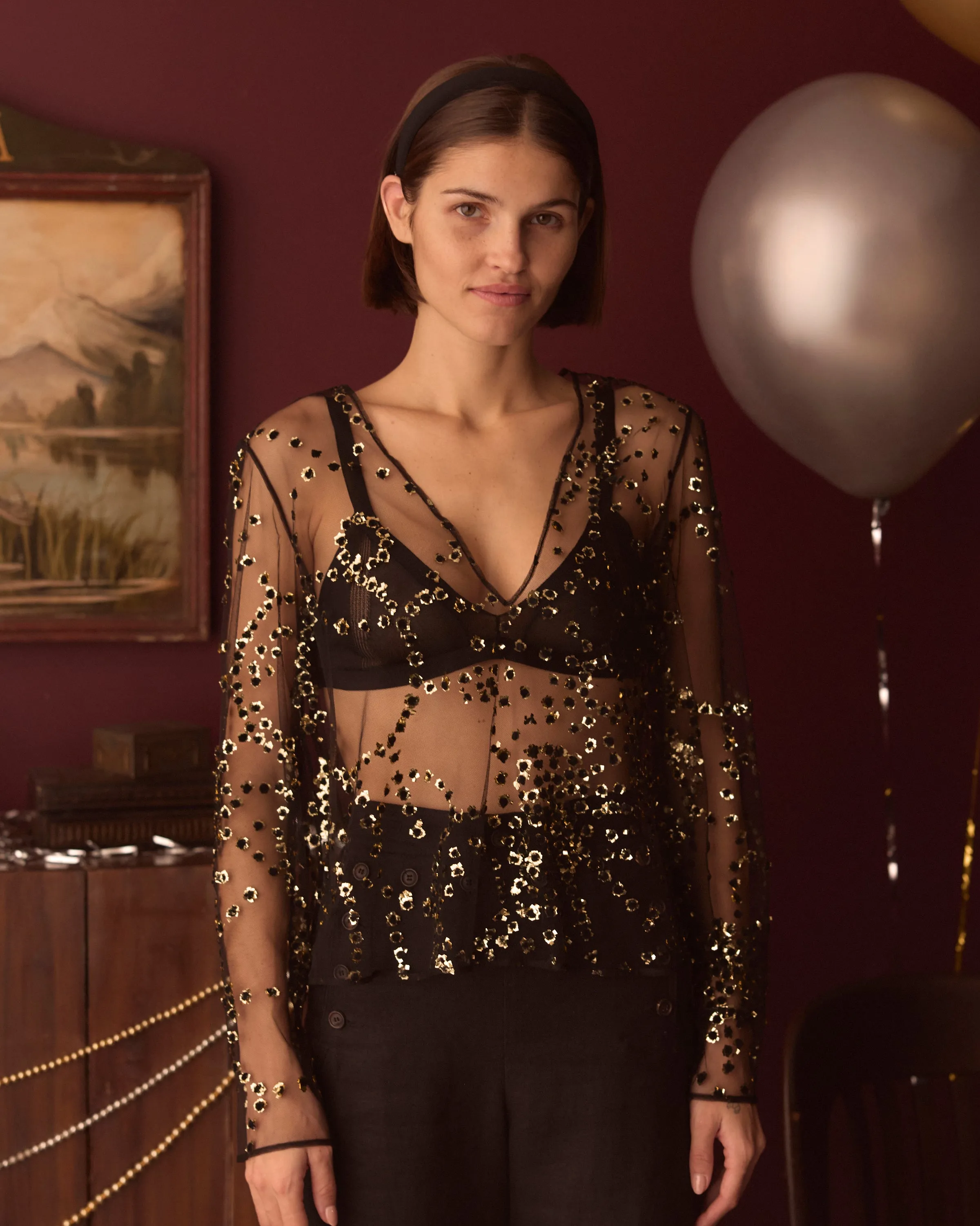 Sheer Fête Top