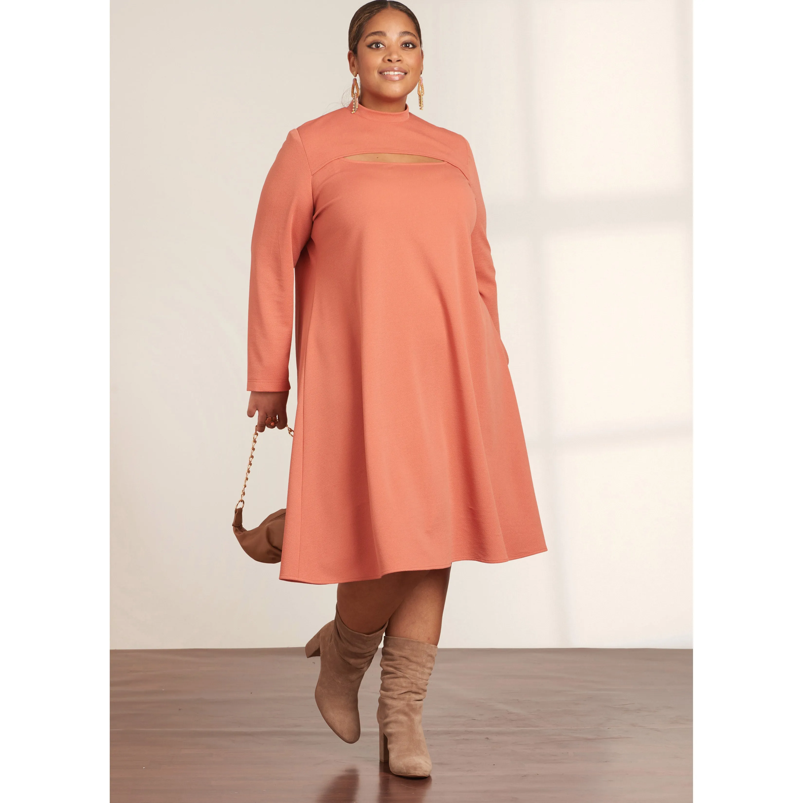 Simplicity Sewing Pattern S9644 MISSES' AND WOMEN'S KNIT DRESS IN THREE LENGTHS