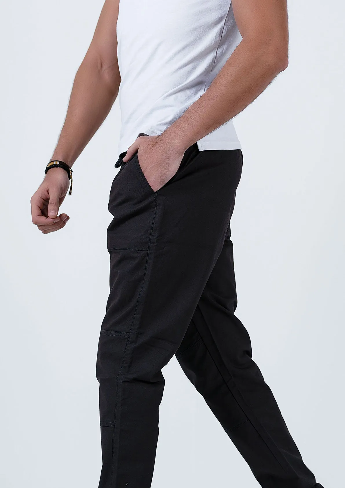 Sleek Black Streetwear Jogger