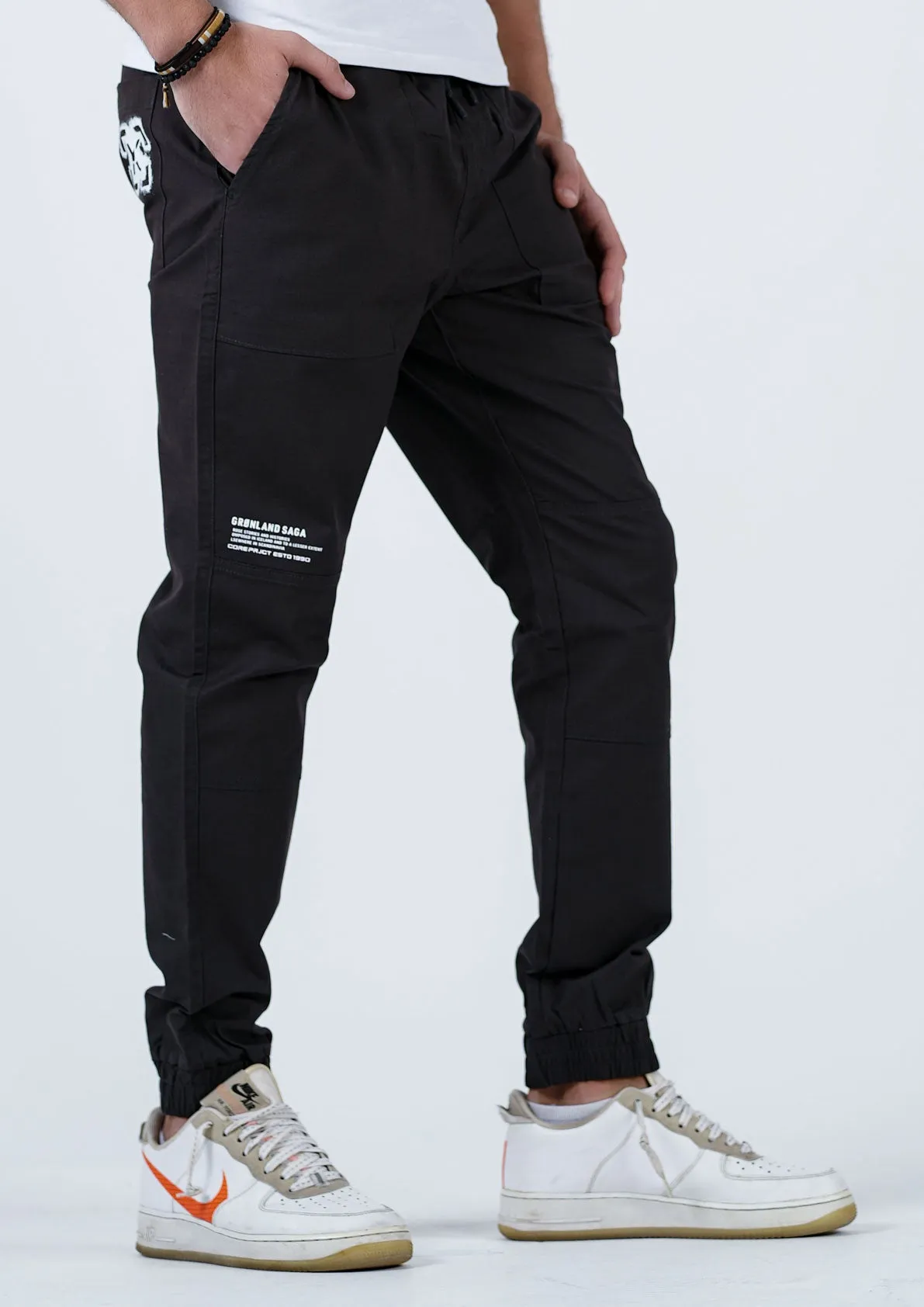 Sleek Black Streetwear Jogger