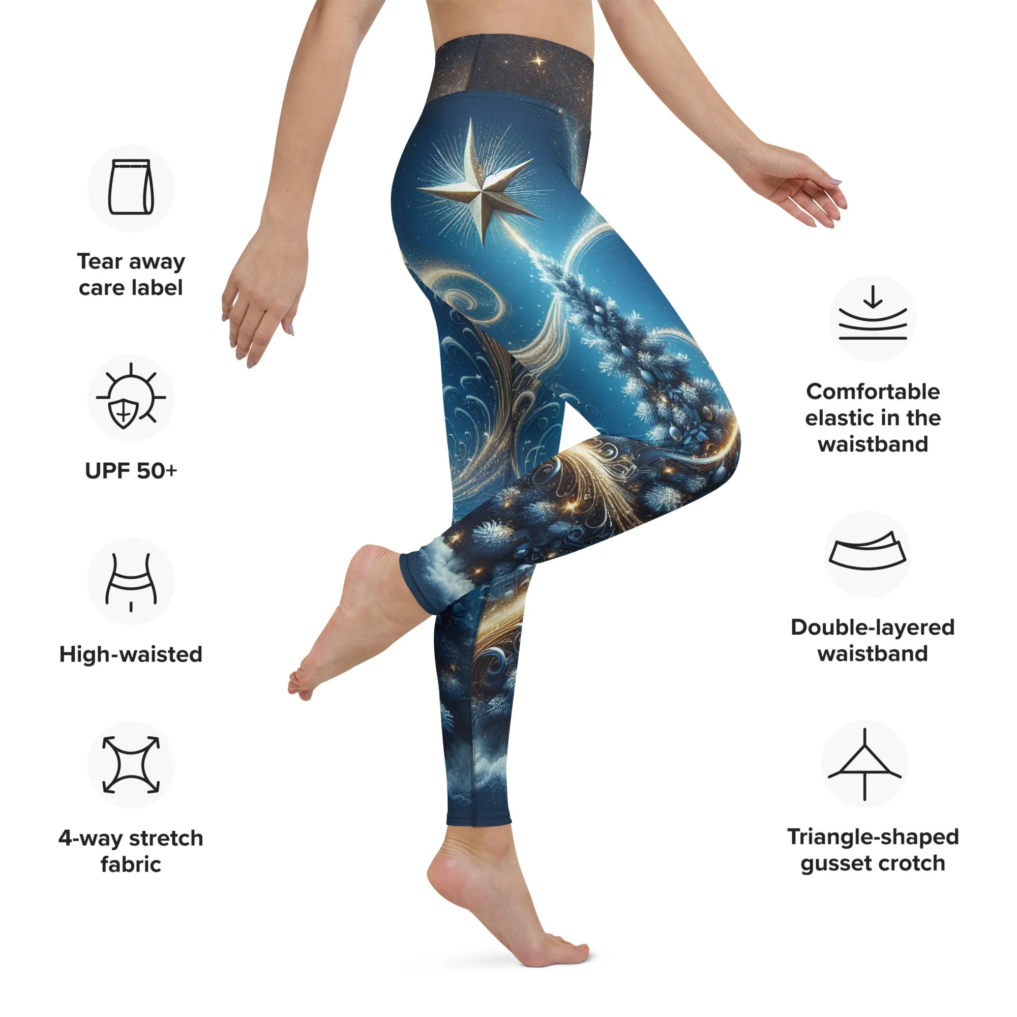 Starlit Christmas Yoga Leggings