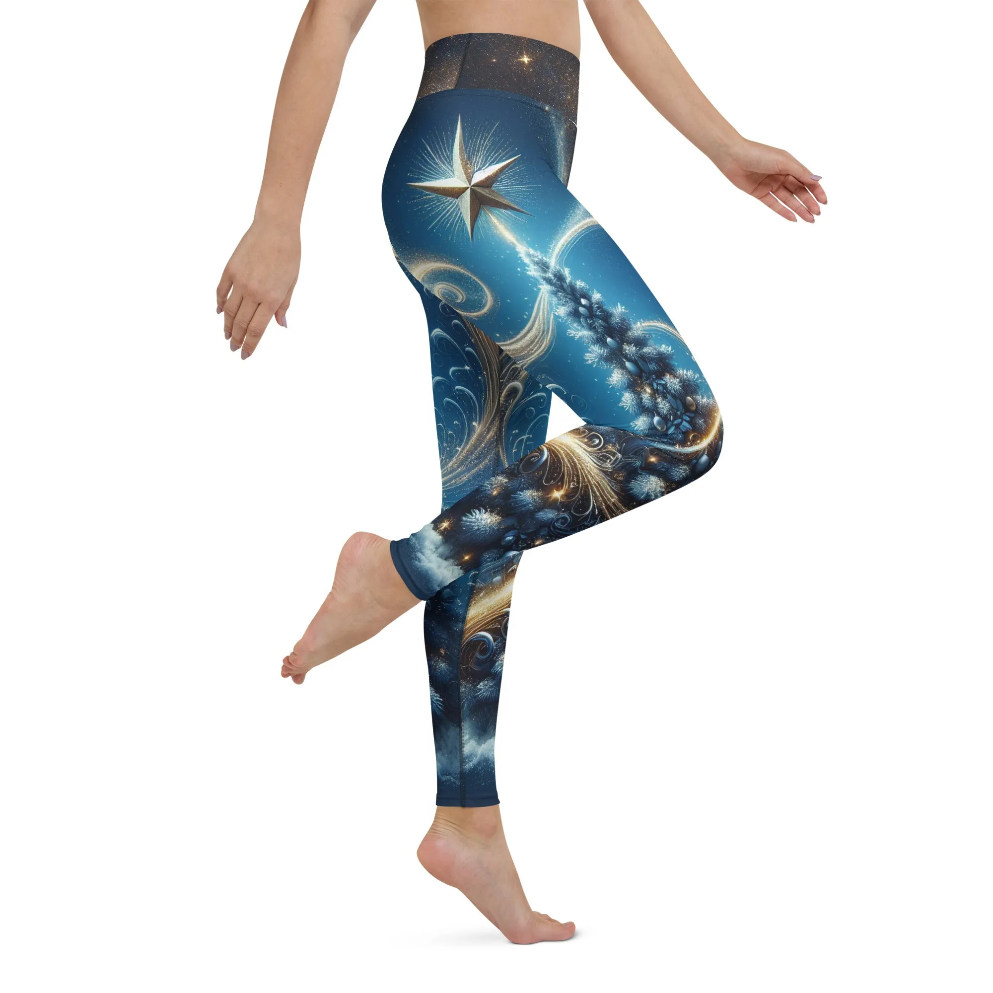 Starlit Christmas Yoga Leggings