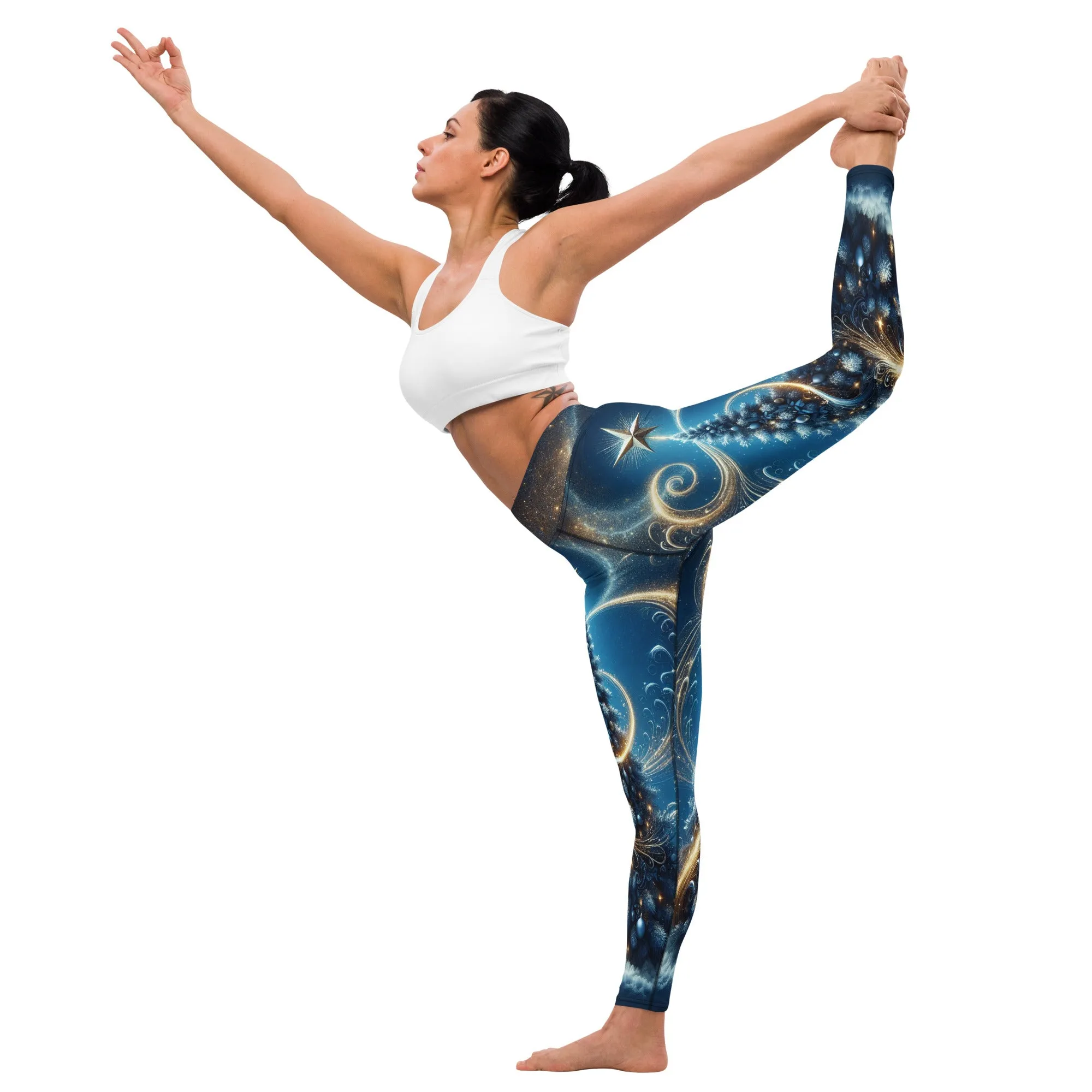 Starlit Christmas Yoga Leggings