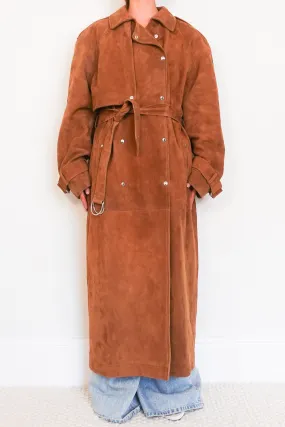 Suede trenchcoat RRP £1800