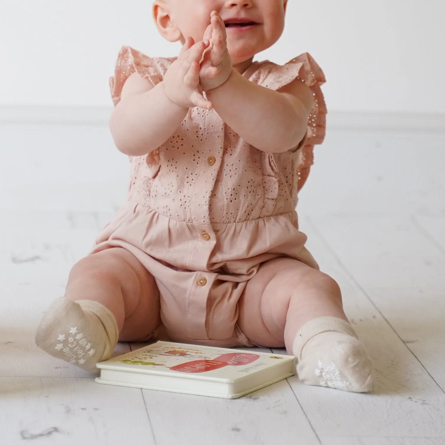 Talipes (clubfoot) Boots and Bar Socks - Non-Slip   Stay On Baby and Toddler Socks - 3 Pack in Oatmeal, Mustard & Grey Marl