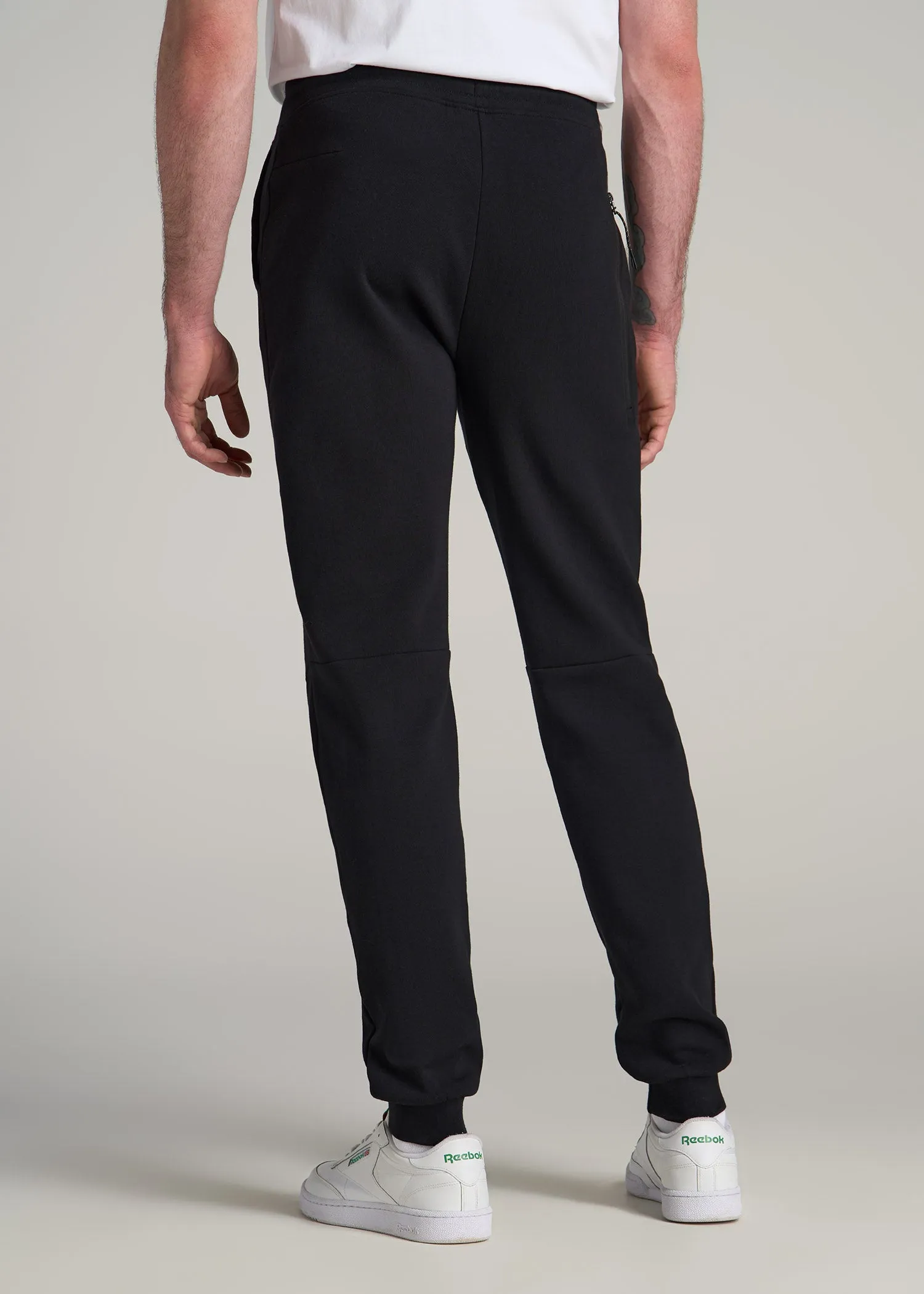 Tall Men's Utility Fleece Joggers in Black