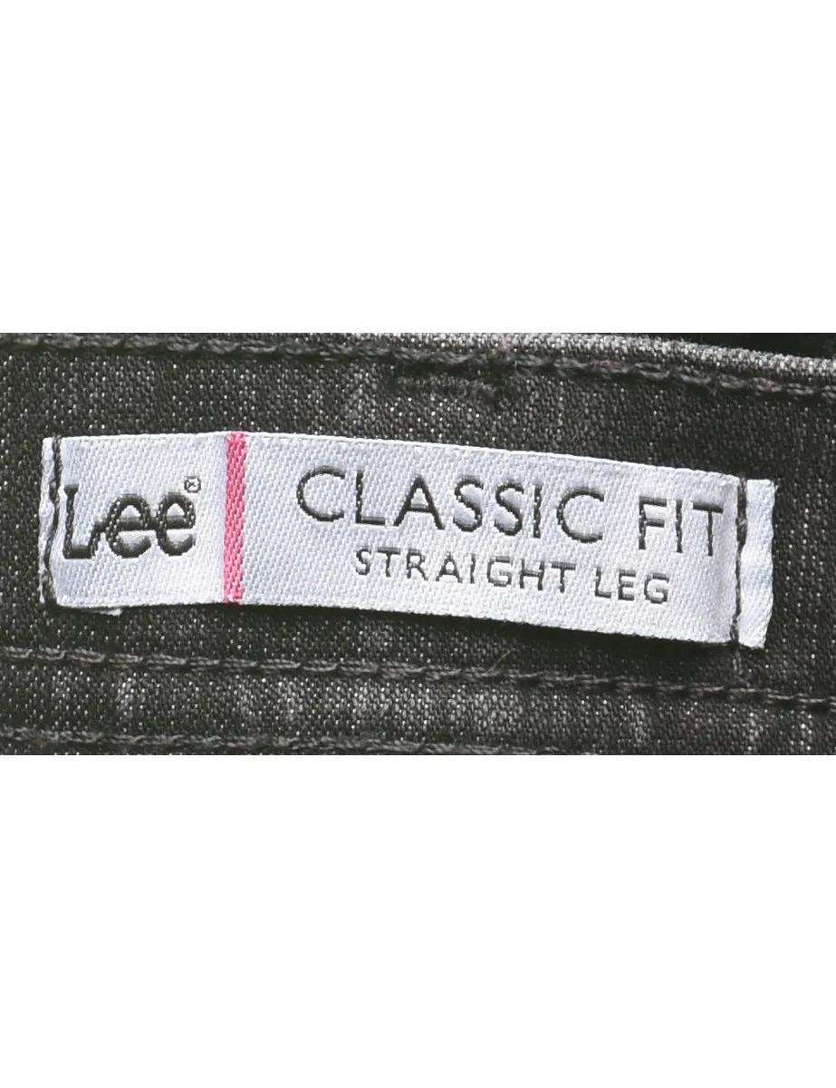 Tapered Black Lee Jeans - W33 L30