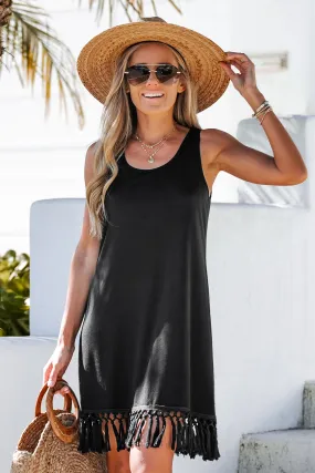 Tassel Midi Tank Dress