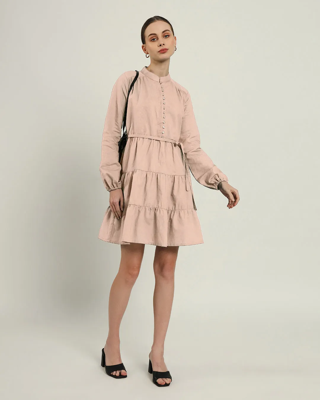 The Ely Daisy Bisque Linen Dress