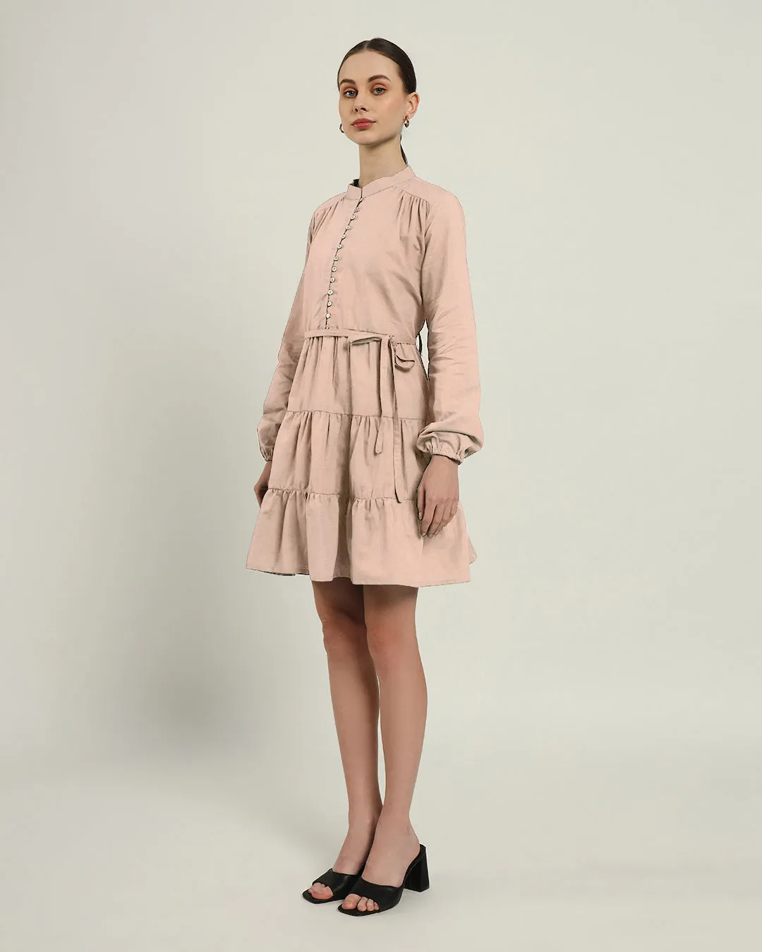 The Ely Daisy Bisque Linen Dress