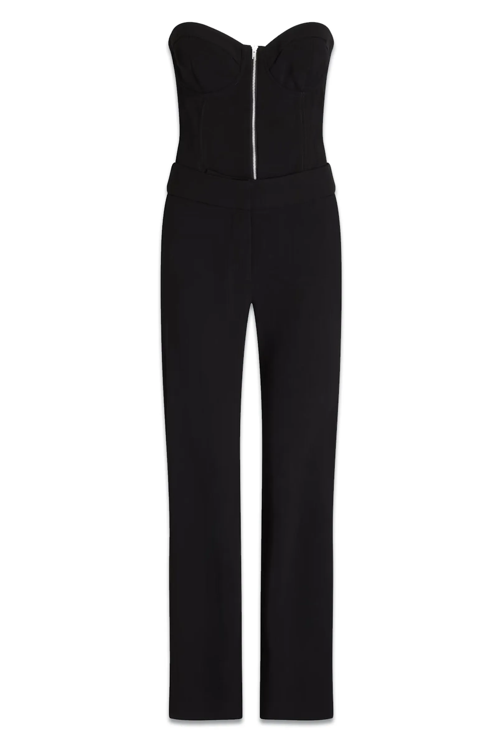 The Strapless Crepe Jumpsuit